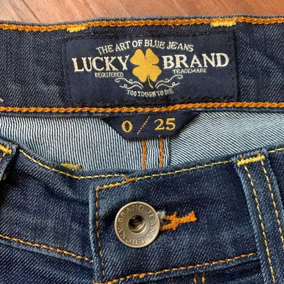 Lucky Brand Charlie Skinny Dark Wash Blue Jeans Women’s 0/25 - Picture 7 of 16